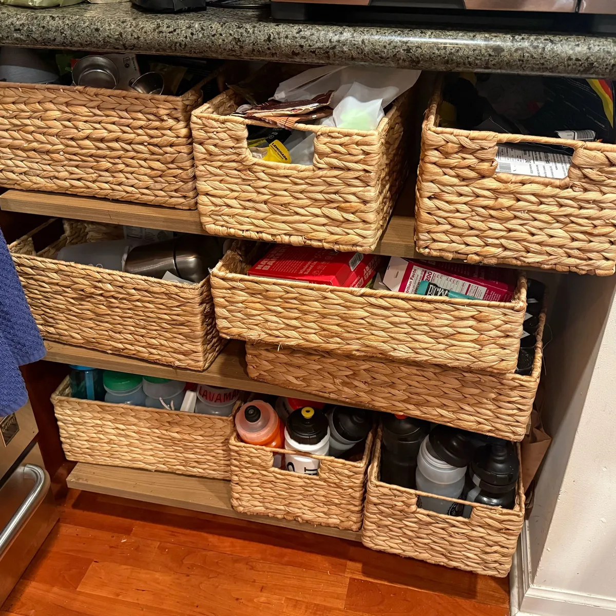 Container Store Rattan Baskets