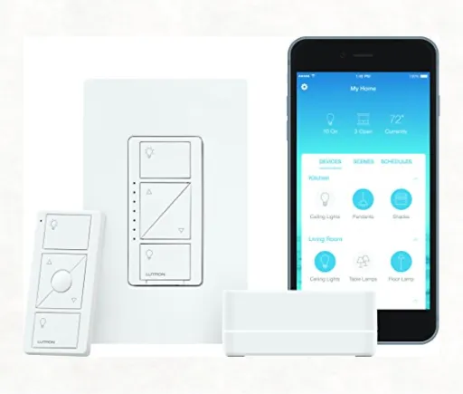Lutron Caseta Wireless Smart Lighting Dimmer Switch Starter Kit