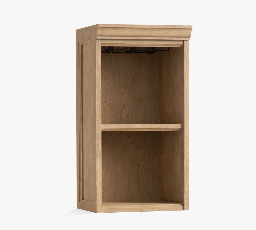 Pottery Barn Modular Bar Hutch w Shelf Mahogany