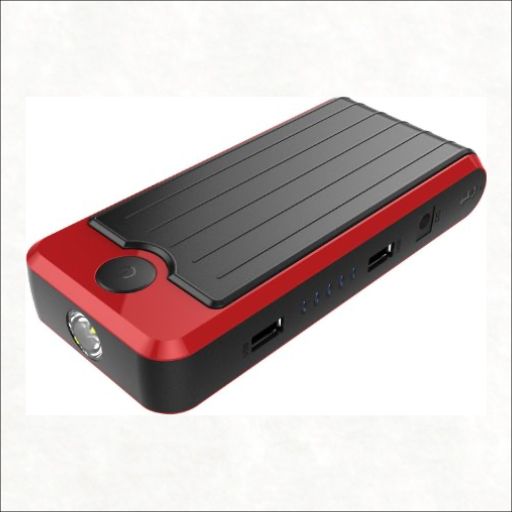 PowerAll PBJS12000R Rosso Red/Black Portable Power Bank and Car Jump Starter